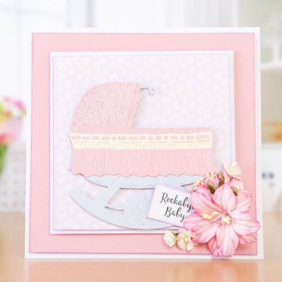 3D Baby Cradle thinlit die - Picture 6 of 9